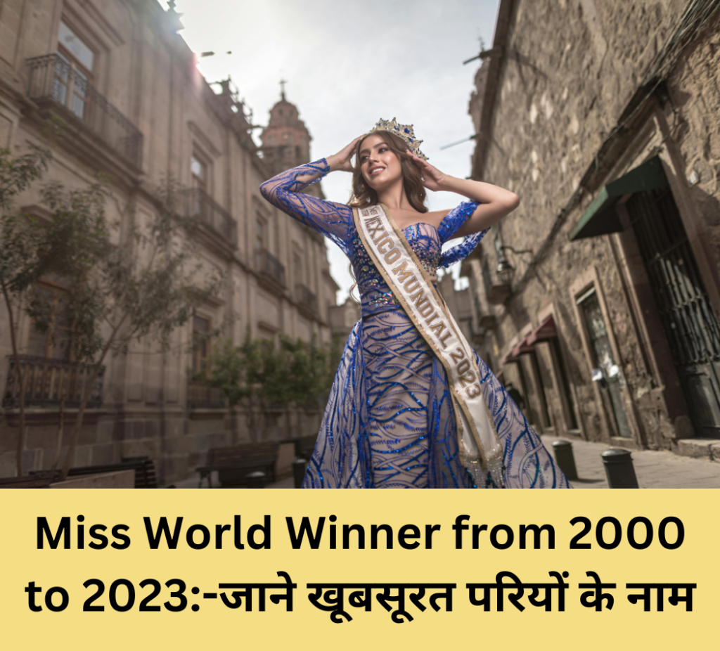 Miss World Winner from 2000 to 2023